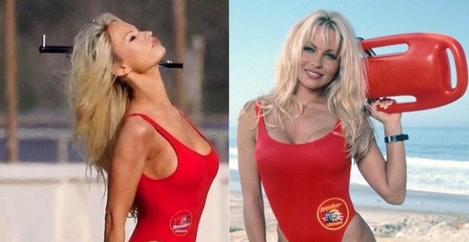 Lily James impacta por su gran parecido con Pamela Anderson